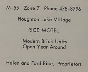 Rice Motel (South Bay Motel Apartments) - 1967 Yearbook Ad